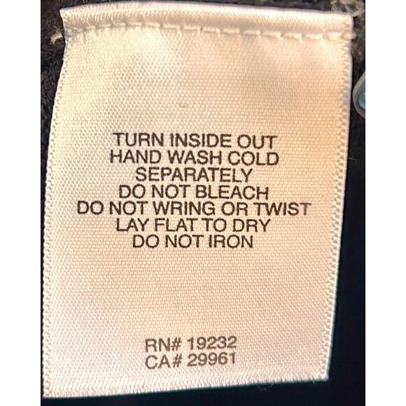 Alfred Dunner Cardigan Womens 1X Plus Black Wool Blend Cardinal Embroidered - Picture 6 of 8